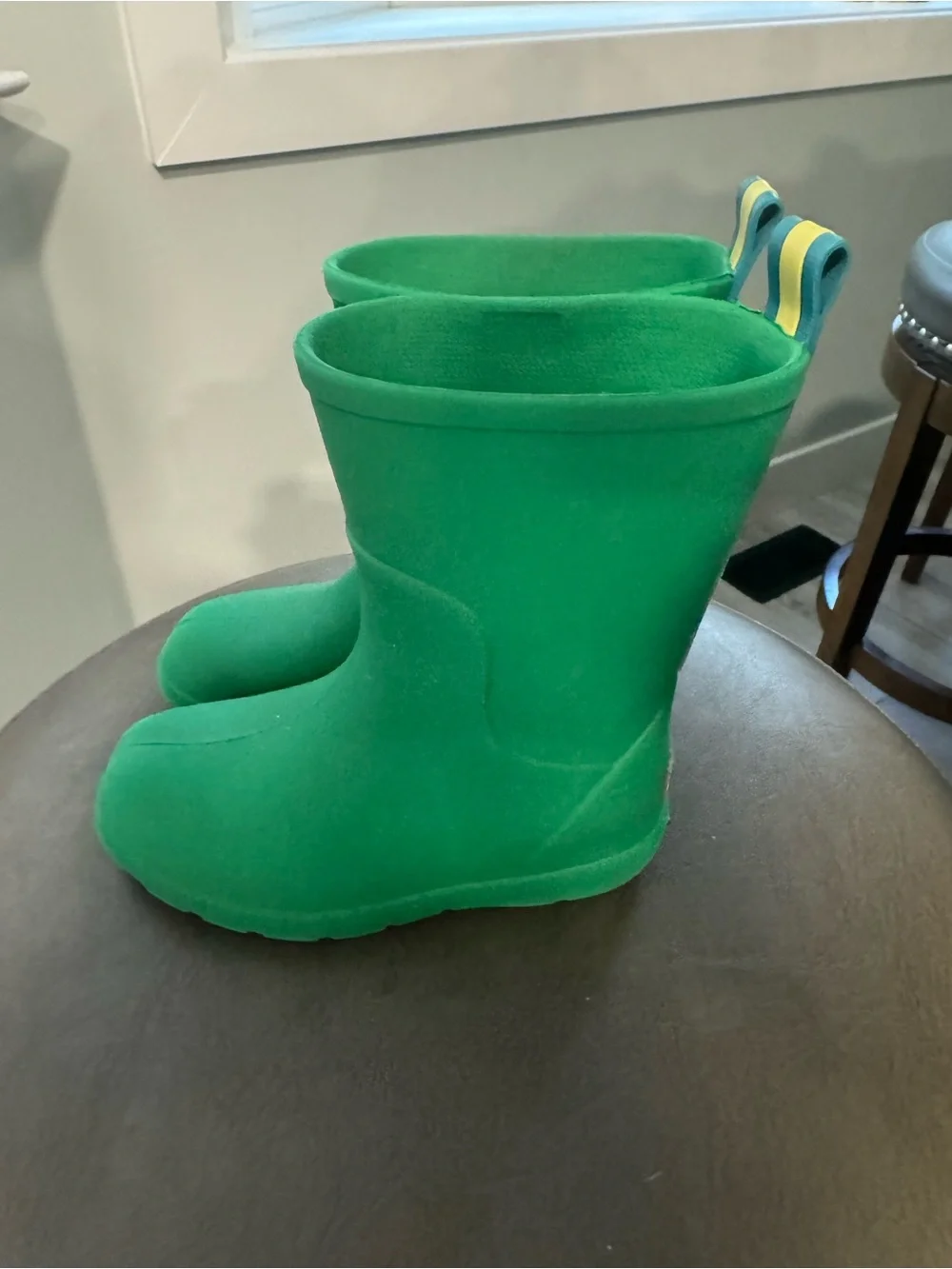 Totes Everywear Charley Tall Rain Boots Classic Green Toddler Size 9/10